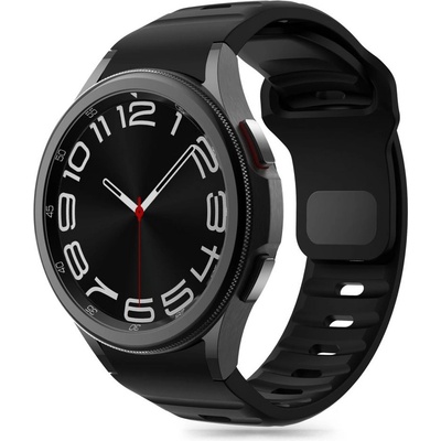 Силиконова каишка за часовник Samsung Galaxy Watch 4/5/5 Pro/6/7/FE от Tech-Protect Silicone Line - Черен (5906302313600)