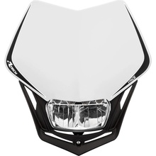 Rtech UNI predné maska vrátane svetlá V-Face FULL LED bílá/černá