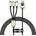 Baseus Кабел Baseus Year of the Tiger 3-in-1 (CASX010001), от USB-A(м) към Lightning(м)/USB-C(м)/USB-Micro(м), 1.2m, 3.5A/17.5W, черен (CASX010001)