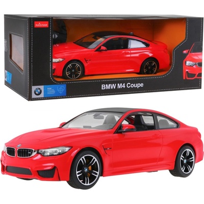 RASTAR BMW M4 Coupé červené model Diaľkovo ovládané auto + diaľkové ovládanie 2,4 GHz 1:14