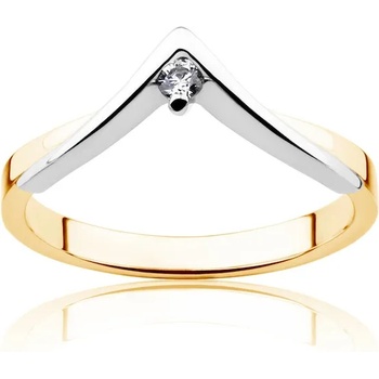 Image 1 of SAVICKI Годежен пръстен Minimalism: двуцветно злато, диамант