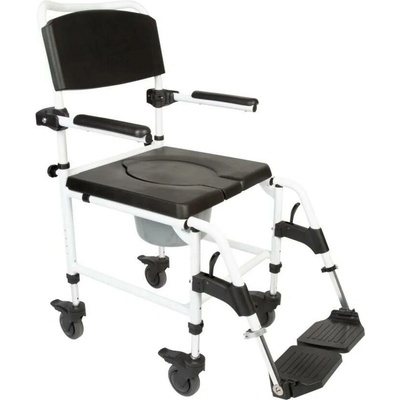 Mobilex 3020U8 Toaletný a sprchovací vozík polstrovaný pojazdný Mobilex, nosnosť 150kg