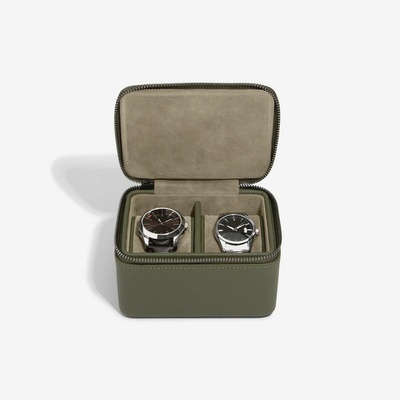 Stackers pánská šperkovnice Olive Green Large Zipped Watch Box zelená 74578