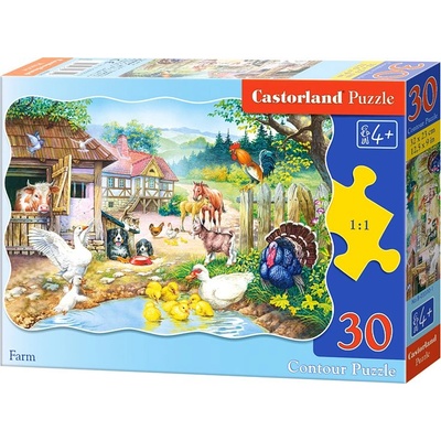 Castorland Farm 30 pcs Контурен пъзел 30 броя Ферма (PC-03310)