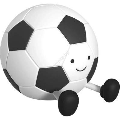 Polux LED детска сензорна лампа FOOTBALL LED/2W/5V USB 1200 mAh бяла/черна (SA2319)