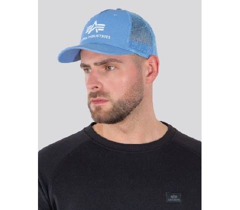 Alpha Industries Basic Trucker Cap light blue