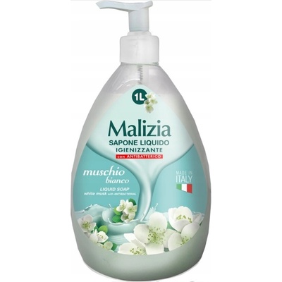 Malizia tekuté mydlo Mmuschio bianco 1000 ml