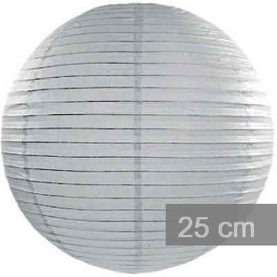 moja párty Lampión sivý - priemer 25 cm Veľkosť: ks