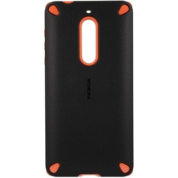 Nokia Rugged Impact Case CC-502 - удароустойчив хибриден кейс за Nokia 5 (черен-оранжев)