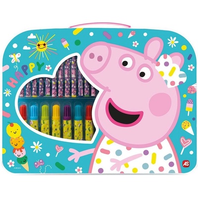 AS Company Комплект за рисуване AS Company - Peppa Pig, с куфарче (1023-66228)