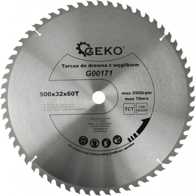 GEKO Pilový kotouč do dřeva, 500x32x60T, G00171