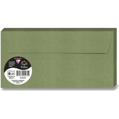 Obálka CF - DL zemitá zelená 120g (20ks)