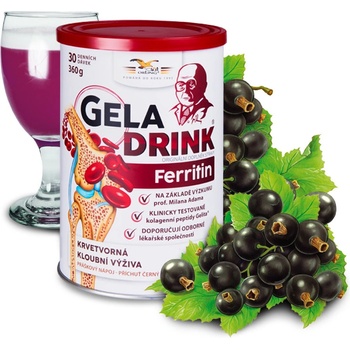 Orling Geladrink Ferritin nápoj Čierne ríbezle 360 ​​g