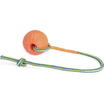 Camon lopta oranžová s lanom 9 cm