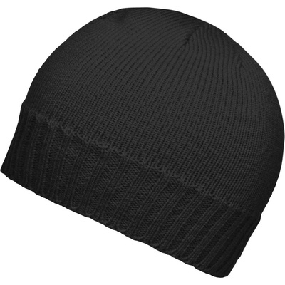 Myrtle Beach MB503 pletená priliehavá čiapka černá