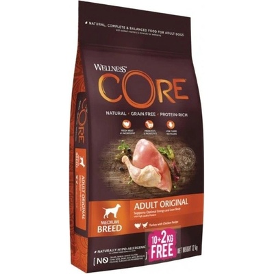 Wellness Core Adult Original Medium Breed Turkey & Chicken 12 kg