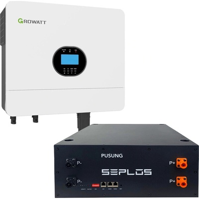 SEPLOS PUSUNG-S 5kWh + měnič Growatt SPF 6000ES Plus 6000W 48V