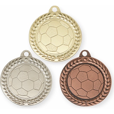 Medaile fotbal 40 mm zlatá