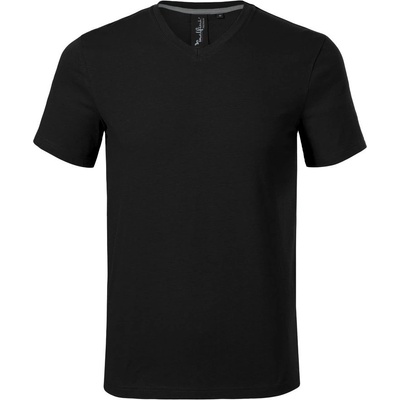 Malfini pánske tričko Action V-neck čierne