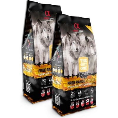 Alpha Spirit The Only One Dog Poultry 2 x 12 kg
