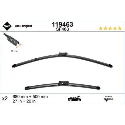 SWF Visioflex Set 650+500 mm 119463