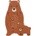 Orange Tree Toys Дървен пъзел Orange Tree Toys - Мечета (OTT06258)