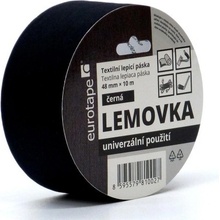 Eurotape Lemovka textilná lepiaca páska 48 mm x 10 m čierna