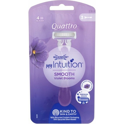 Wilkinson My Intuition Quattro Smooth Violet Bloom 3 ks