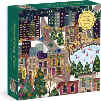 Galison - Puzzle Sparkling City metal - 1 000 piese