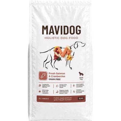 MAVIDOG HOLISTIC GF Adult - Fresh Salmon & Cranberries 15 кг