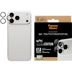 Panzer Протектор за камера PanzerGlass Hoops за iPhone 17 Pro/iPhone 17 Pro Max/iPhone 16 Pro/16 Pro Max, Transparent