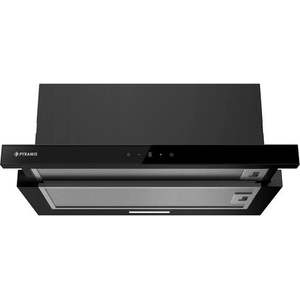 Pyramis Телескопичен абсорбатор за вграждане Pyramis Essential BLACK GLASS TURBO - 60 см, Черно стъкло (202300114)
