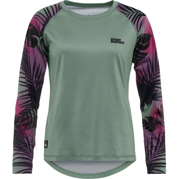 Horsefeathers Велосипедна фланелка Deco LS - ледено зелено/hawaii Horsefeathers | Zelen | ЖЕНИ | M
