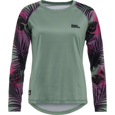 Horsefeathers Велосипедна фланелка Deco LS - ледено зелено/hawaii Horsefeathers | Zelen | ЖЕНИ | M