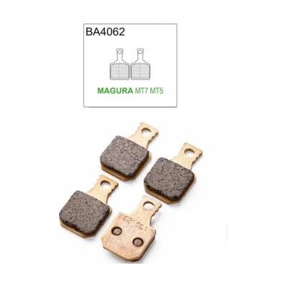 Brake Authority Накладки за дискови спирачки Brake Authority BA4062B MAGURA MT7 BRAKE PADS MTB BURLY
