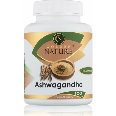 Golden Nature Ashwagandha 10 % withanolidov 100 kapsúl