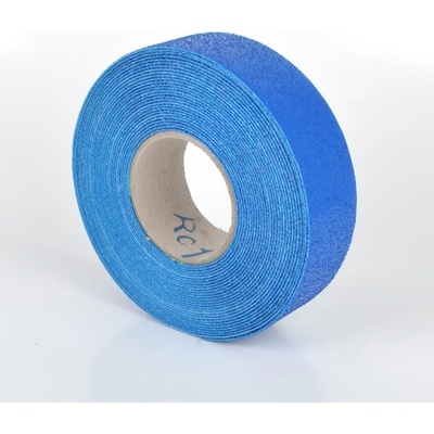 Odolná, ohebná podlahová páska s protiskluzovým povrchem WT-5845 – PU, modrá, 100 mm × 12,5 m