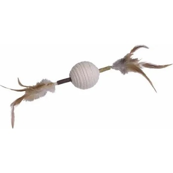 Image 1 of Nobby Играчка за котка пръчка Мататаби с дрънкаща топка и пера, ефекет на котешка трева 9, 5 х 28 см nobby Германия 80303