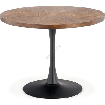 Halmar Маса за хранене CARMELO 75x100 cm черна/кафява (HA0164)