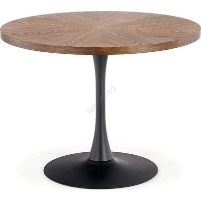 Halmar Маса за хранене CARMELO 75x100 cm черна/кафява (HA0164)