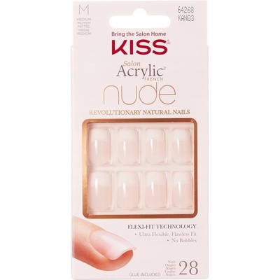 Kiss Salon Acrylic French Nude 64268 28 ks/bal. – Zbozi.Blesk.cz