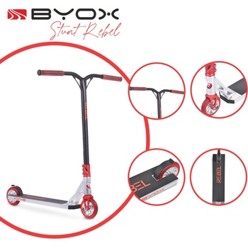 Image 1 of Moni Тротинетка Stunt Rebel червен (3800146227128)