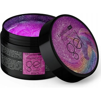 Excellent Pro stavební gel podkladový efekt třpytky růžový 50 ml