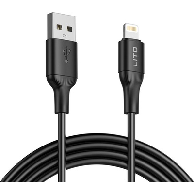 Lito KF2338100 datový USB pro Lightning PVC 1m černý