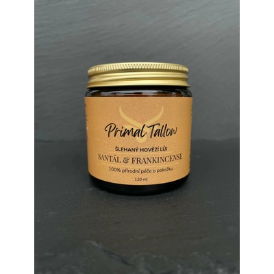 Primal Feast AKCE - Vyživující krém z hovězího loje- santál & frankincense Obsah l: 120ml