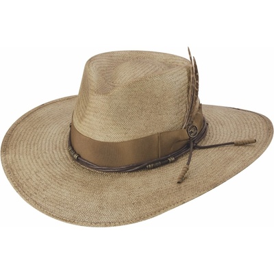 Bullhide pánský slaměný klobouk fedora Race for Love bronzový