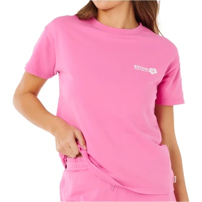 Rip Curl Дамска тениска Rip Curl Women's Surf Puff Party Pack Relaxed T-shirt - Super Pink (916-5866-0213)