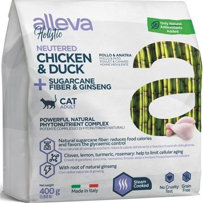 Alleva Holistic Cat Neutered Chicken & Duck 0,4 kg