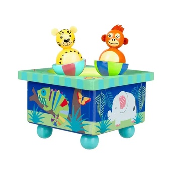 Orange Tree Toys Дървена музикална кутия Orange Tree Toys - Танцуващи Животни (OTT15803)