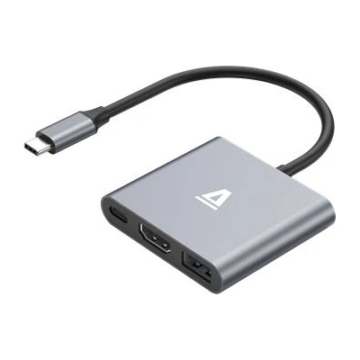 AVAX USB хъб, 3 порта, USB 3.0, AVAX "HB9031 Prime", черен алуминий (AVAX_HB9031)